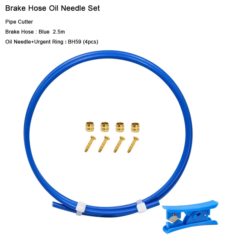 2.5m Bike Hydraulic Disc Brake Oil Tube Bicycle Disc Brake Hose Connector Insert And Olive Set BH59 BH90 MTB Brake Hose Kit