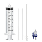 Bicycle Tubeless Tyre Sealant Injector Injection Tool Schrader Presta Valve Core Removal Tool 60ml Syringe Rubber Hose Kit