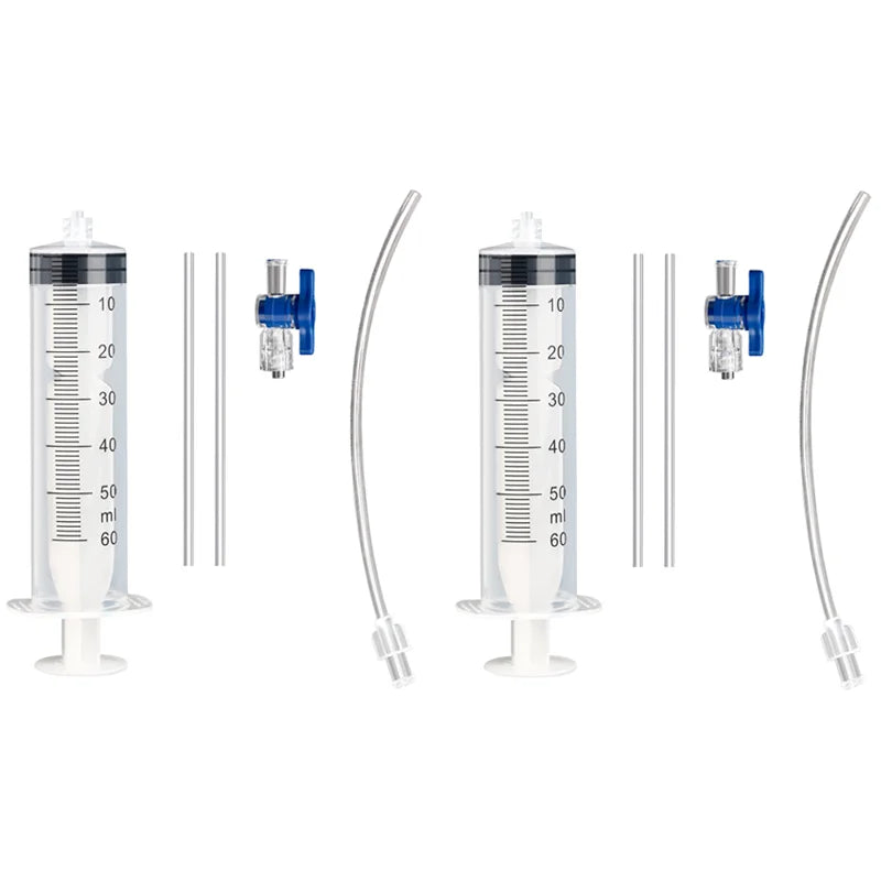 Bicycle Tubeless Tire Liquid Injection Tool 60ML Syringe Presta Valve Core Removal Tool MTB Road Bike Tire Fluid Injection Tool