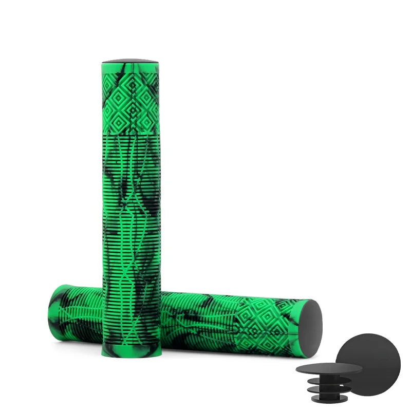 Bicycle Handlebar Grips Rubber Soft Non-Slip Shockproof Mountain Bike Handlebar Cover Lengthening Thickening Cycling Accessories