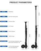 300PSI Bicycle Pump With Gauge Aluminium Alloy Bike Air Pump For Fork Rear Suspension Shock Absorber Fit Schrader Presta Valve