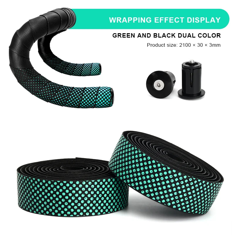 Bicycle Handlebar Tape Dot Gradient PU EVA Anti-Slip Shock Absorption Road Bike Handle Bar Winding Straps Cycling Accessories