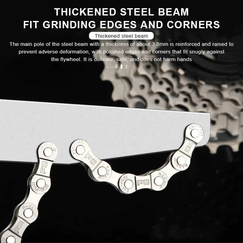 Bike Cassette Flywheel Wrench With Flywheel Remover Socket Tool Wear-Resistant High Strength Steel Portable Bicycle Repair Tool