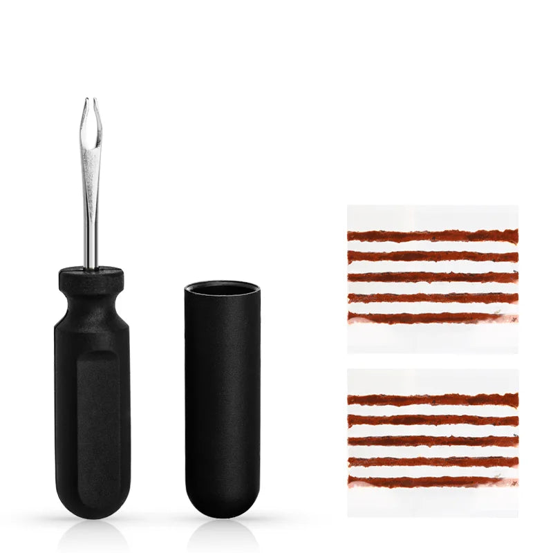 Bike Tubeless Tire Repair Kit With Rubber Strips Portable Urgent Glue Free Repair Rubber Stripes Set Bicycle Tire Repair Tool