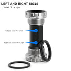 BB68-73mm Bicycle Bottom Bracket Adapter Crank 1.37/24mm For Road Bike Hollowtech Central Axis Aluminum Alloy MTB Accessories