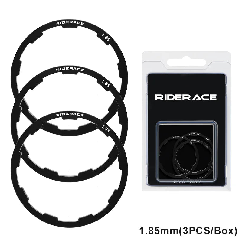 Bicycle Hub Washer MTB Road Bike Bottom Bracket Washer For Grooved Type Hub Flywheel Cassette Gasket 1/1.5/2/1.85/2.18/2.35mm