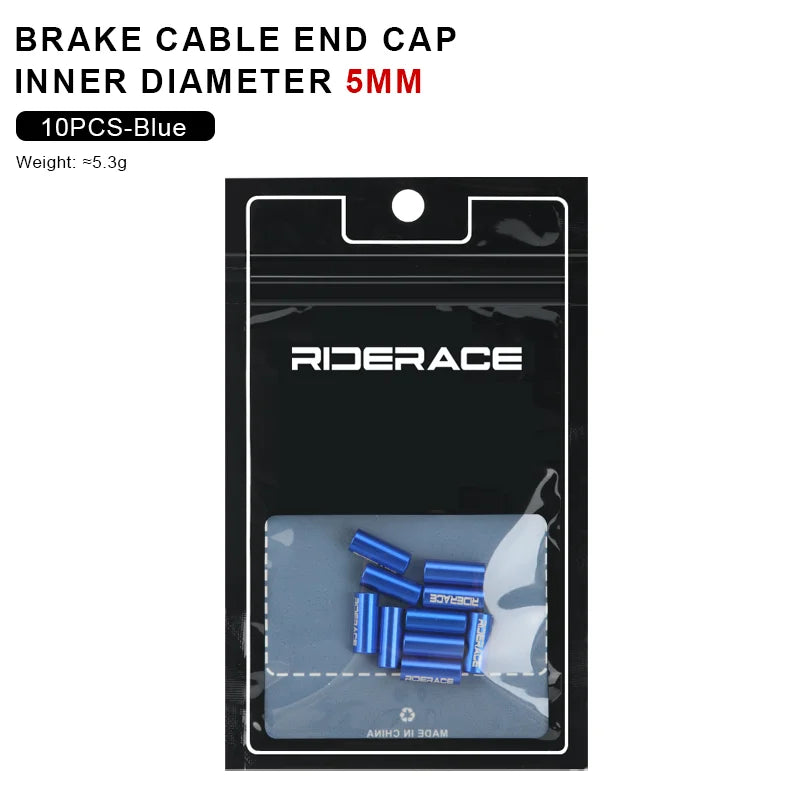 10Pcs/Lot Bicycle Derailleur Cable Housing End Cap Aluminum Alloy 4mm 5mm Bike Shift Brake Cable Ends Line Cap Wire Tube Plugs