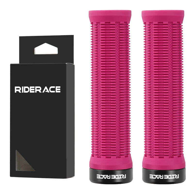 1Pair MTB Grips TPR Rubber Ergonomic Comfortable Mountain Bike Handlebar Grips Anti-Skid Shock-Absorbing Bicycle Handlebar Cover