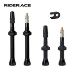 40/60mm Bike Tubeless Valve F/V Presta CNC Machined Anodized MTB Road Bicycle Tire Valves Tubeless Tire Nozzle Cap Cycling Parts