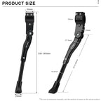 Bicycle Kickstand Aluminium Alloy Side Rear Kick Stand Adjustable Bike Parking Rack Support Solid Reliable Cycling Accessories