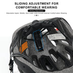 New Cycling Helmet With USB Rechargeable Tail Light Bike Safety Cap Lightweight Hollow Breathable Adjustable Bicycle Helmet