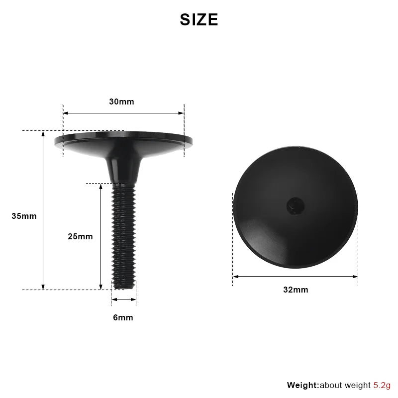 Bicycle Headset Top Cap For 28.6mm Fork Tube Cover Aluminum Alloy Road Bike Stem Top Cap Screw Shell Cover Cycling Accessories