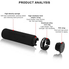 Ultraight Bicycle Grips With Dust Plug Soft Sponge Anti-Skid Shock Absorption Mountain Bike Handlebar Cover MTB Accessories