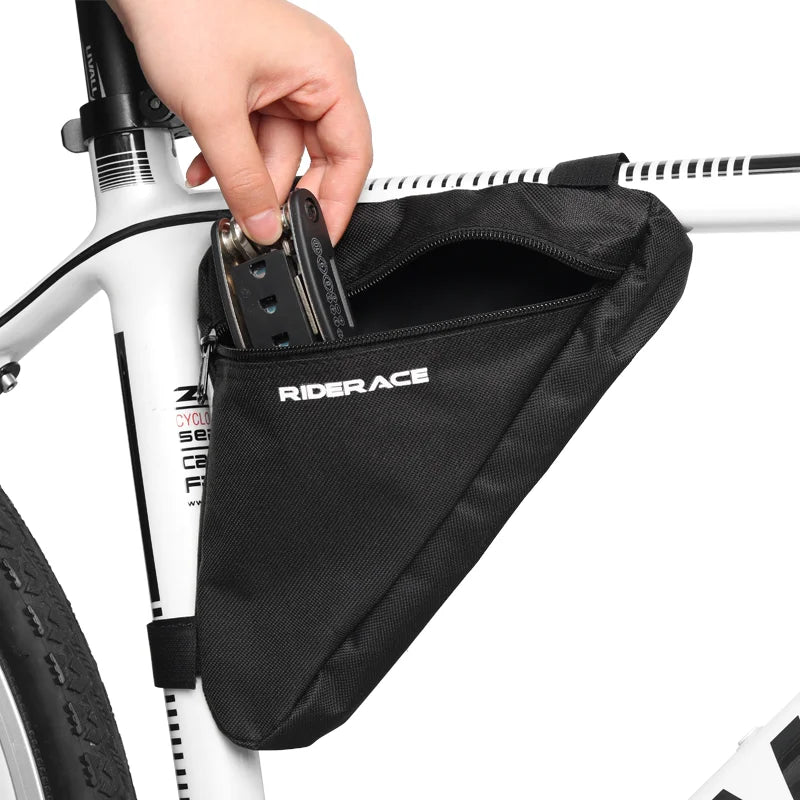 Bicycle Front Tube Frame Bag Waterproof Wear Resistance Riding Storage Bag Mountain Bike Triangle Pouch Cycling Accessories