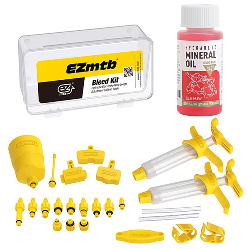 Bicycle Brake Oil Bleed Kit Brake Mineral Oil 60ML MTB Road Bike Hydraulic Disc Brake Oil Bleed Kit For SHIMANO TEKTRO SRAM NUTT