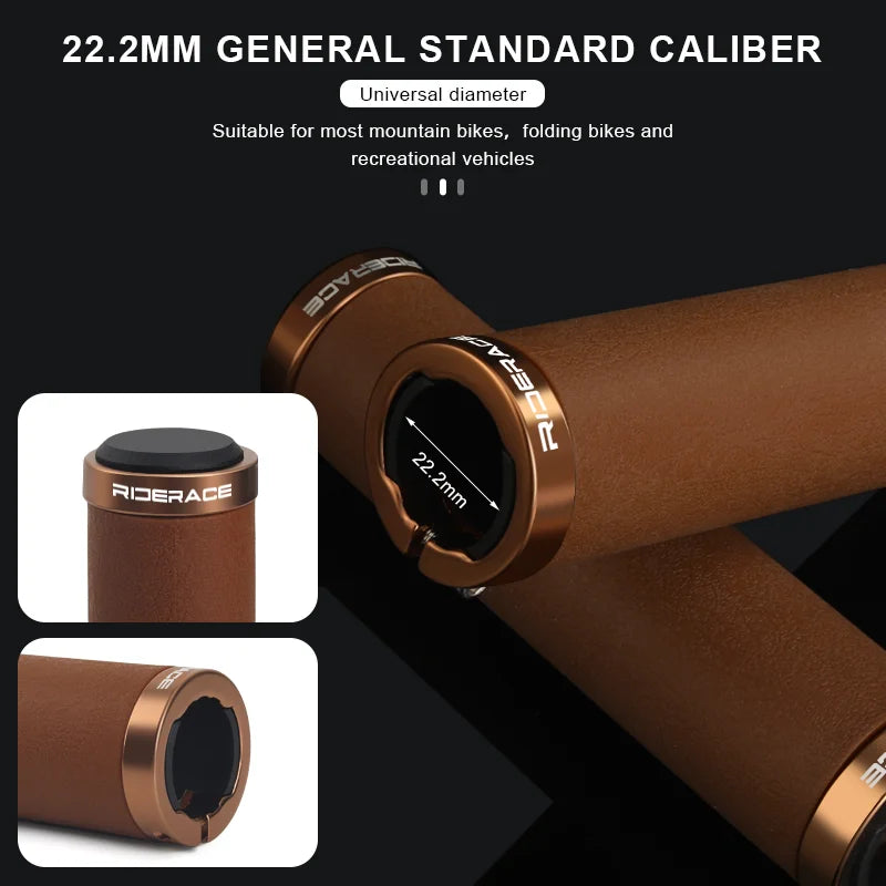 Bicycle Handlebar Cover Integrated Rubber Anti-Slip Shockproof Ergonomic MTB Mountain Bike Handle Bar Cuffs BMX Cycling Parts