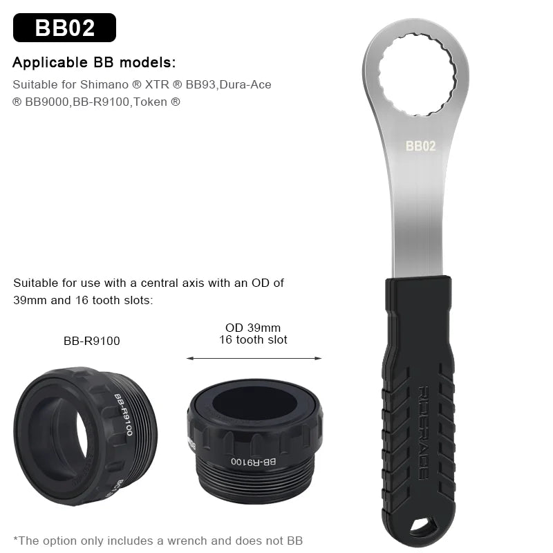 Bicycle Bottom Bracket Wrench BB Install Removal Bike Repair Tools Diameter 39/40.5/44/46/49mm For SHIMANO SRAM DUB BSA30 FSA