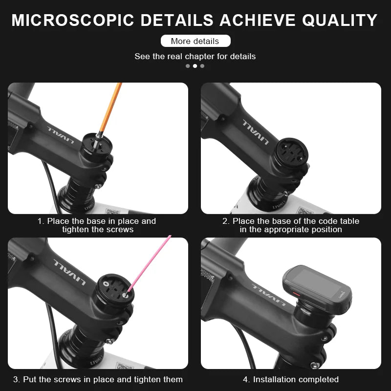Bike Computer Stem Top Cap Mount Holder MTB Road Bicycle Stopwatch Speedometer Headset Bracket For Garmin Bryton Wahoo Cateye