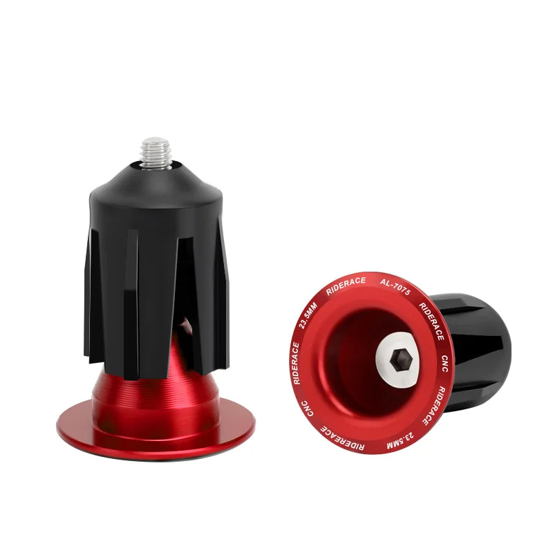 1 Pair Bike Handlebar End Plugs Aluminum Alloy Mountain Road Bicycle Handlebar End Cap Multi-color Cycling Handlebar Accessories