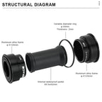 Bike Bottom Bracket Sealed Bearing 24mm BB86/92 Mountain Road Bicycle Bottom Bracket Pressfit Center Shaft Cycling Accessories