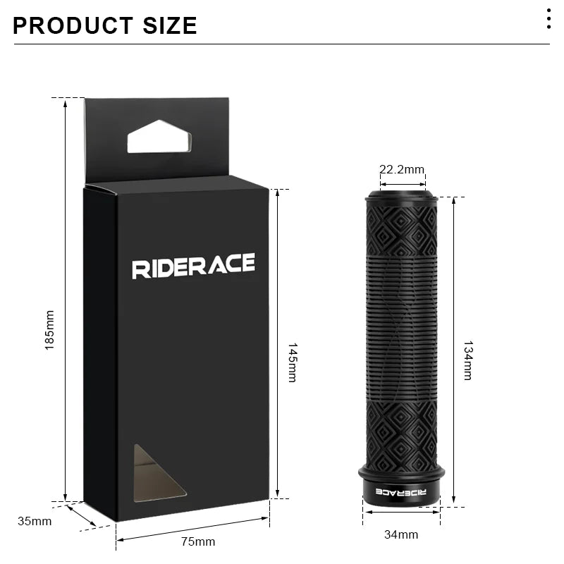 1Pair Mountain Bike Handlebar Grips Anti-Skid Soft Comfortable Lockable Bicycle Grips TPR Rubber Ergonomic Cycling Accessories