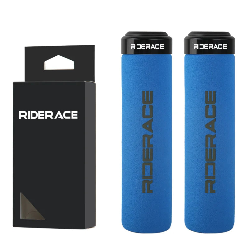 Ultraight Bicycle Grips With Dust Plug Soft Sponge Anti-Skid Shock Absorption Mountain Bike Handlebar Cover MTB Accessories