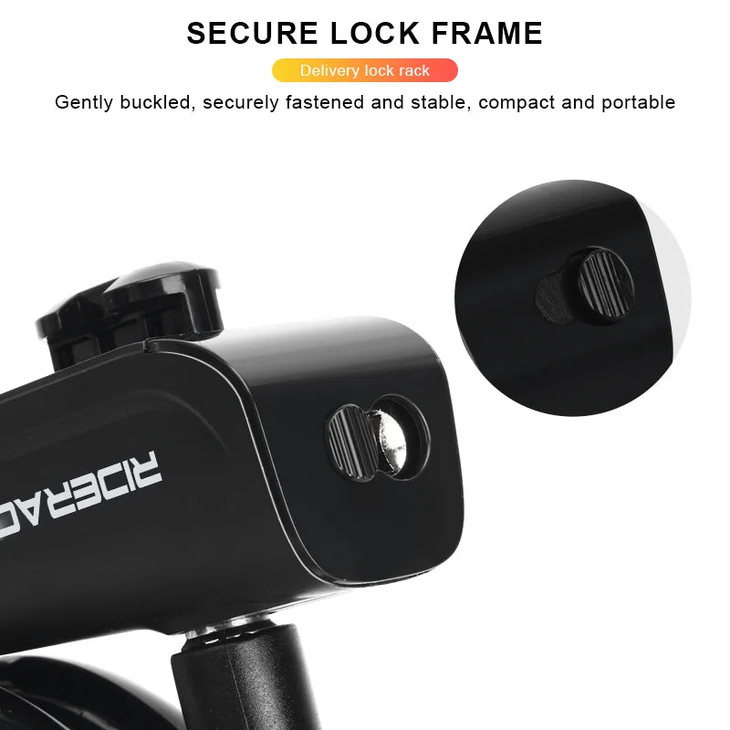 Portable Bicycle Lock Coiled Secure Keys Safety Anti-Theft Weathproof Scooter MTB Road Bike Lock With Bracket Steel Cable Lock