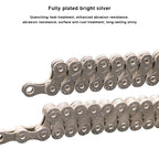 Bicycle Chain For Single/6-7-8/9/10/11/12 Speed Mountain Road Bike Chain MTB 24/27/30 Variable Speed Silver Cycling Accessories