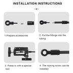 Bicycle Hydraulic Cable End Connector Banjo Set Aluminium Alloy MTB Bike Hydraulic Brake Banjo Fitting Oil Needle Olive Head