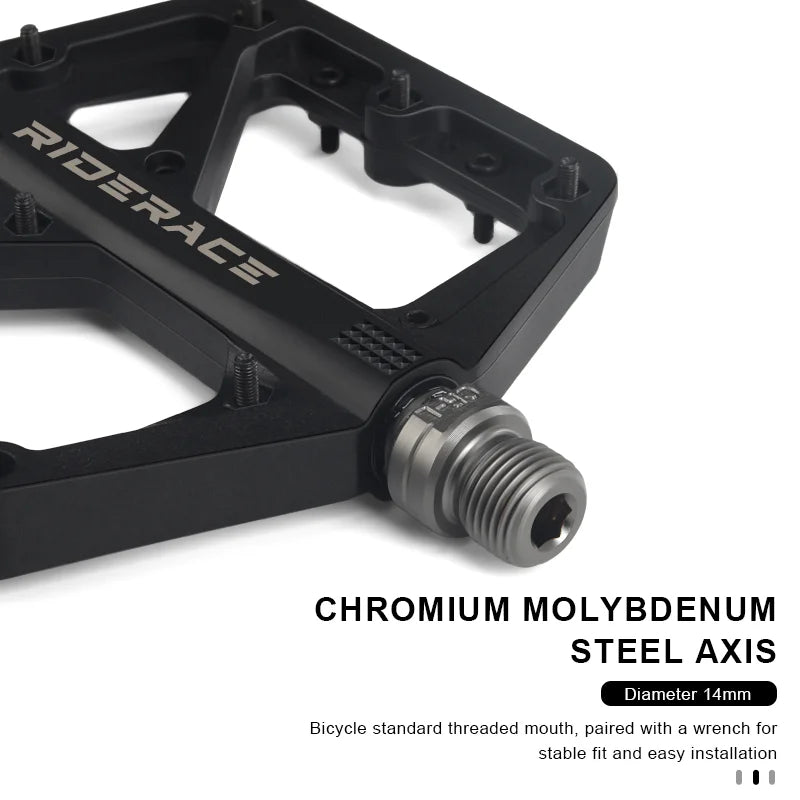 Bicycle Pedal Anti-Slip Ultralight Nylon DU Bearing For Road Mountain Bike Pedals Multicolor Flat Platform Cycling Accessories