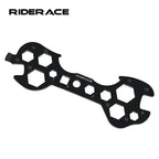 14 In 1 Bicycle Wrench 8-17mm Hex Multihole Flat Wrench Portable Bike Repair Hand Tools Multifunctional Cycling Repair Tool