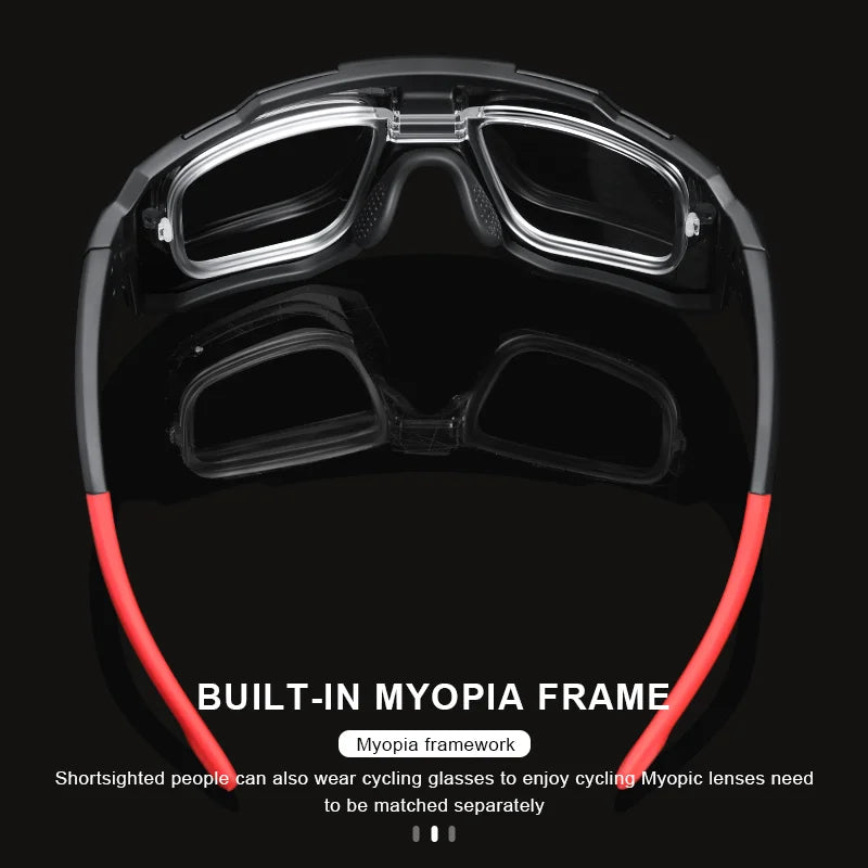 Cycling Glasses UV400 Protection Bicycle Sunglasses Photochromic Polarised Lens Eyewear Outdoor Riding Goggles For Men Women