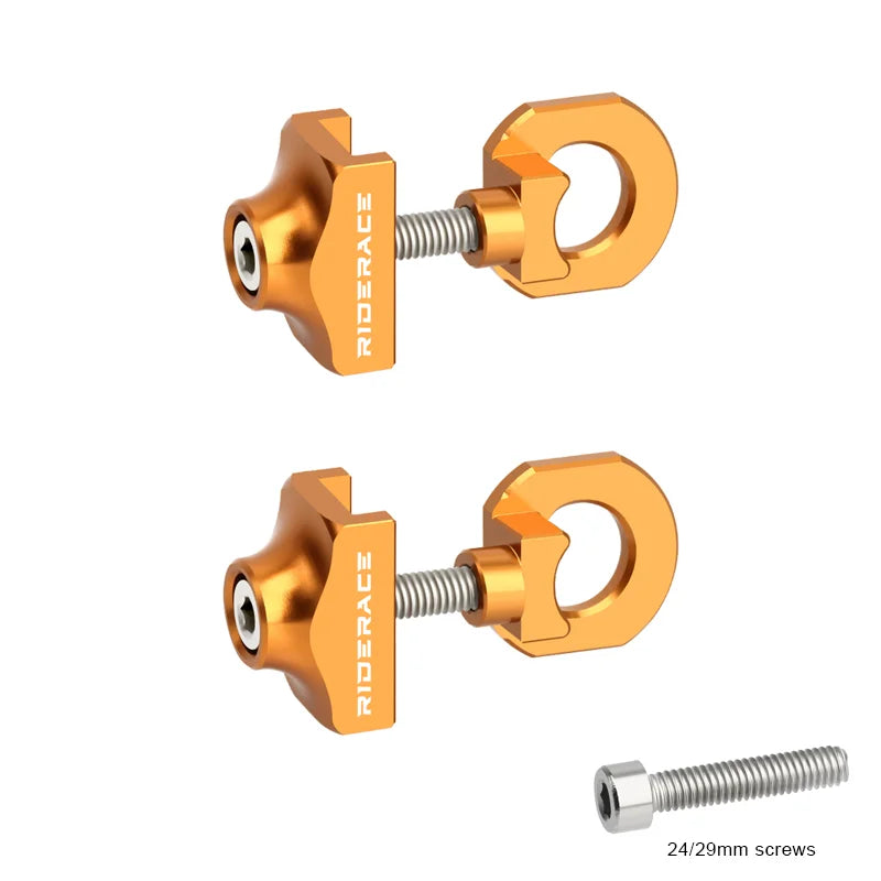 1/2Pcs Bicycle Chain Adjuster Tensioner Fastener Bike Chain Tensioner Pull Tight Screw Bolts For BMX Fixie Cycling Single Speed
