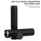 Bicycle Handlebar Cover Super Soft Texture Single-Sided Locking MTB Bike Grips Anti-Slip Durable Shock-Proof Rubber Cycling Part