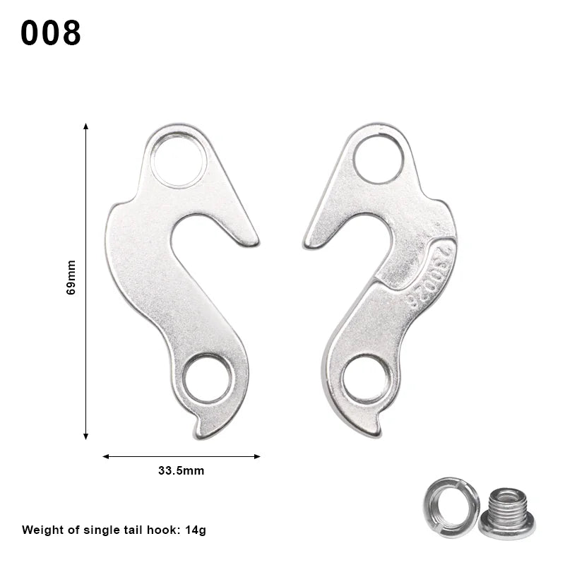 1Pcs Universal Bicycle Alloy Rear Derailleur Hanger Racing Mountain MTB Road Bike Frame Gear Tail Hook Parts Cycling Accessories