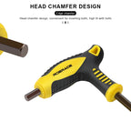T25 2.5/3/4/5/6/8/10mm Bike Hex Key Allen Wrench T-Shaped Extended Plastic Handle With Double Ends Multifunctional Hand Tool