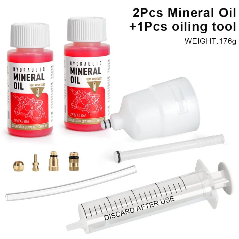 Bicycle Brake Bleed Set Bike Brake Mineral Oil For Shimano Hydraulic Disc Brake Bleeding Tool Cycling Brake Oil Bleed Kit Tool