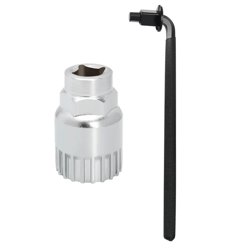 Bike Repair Tool Kit Bicycle 8mm Allen Wrench With Conversion 4 Square Cap Freewheel Sprocket Removal Tool Bottom Bracket Wrench
