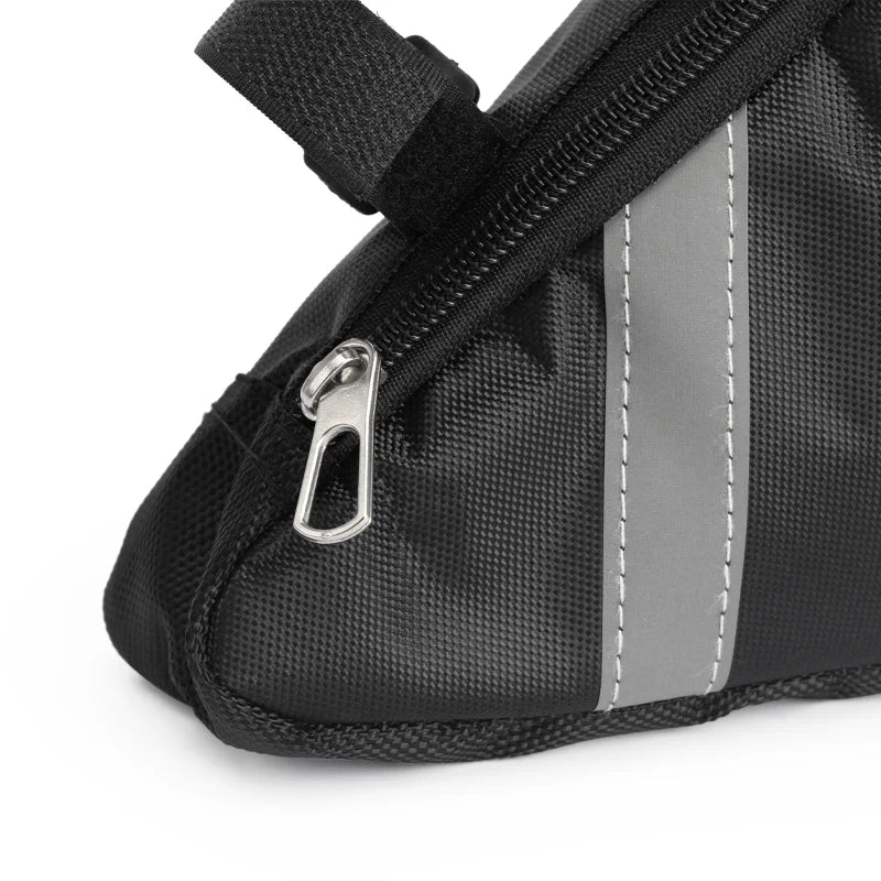 Bicycle Bag With Reflective Strip Mountain Bike Front Tube Frame Bags Waterproof Durable MTB Triangle Pouch Cycling Accessories