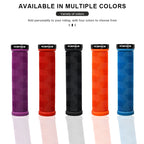 Bicycle Handlebar Grips Non-Slip Shockproof Comfortable Rubber Mountain Bike Handlebar Cover Ergonomic MTB Cuffs Lock On Ring