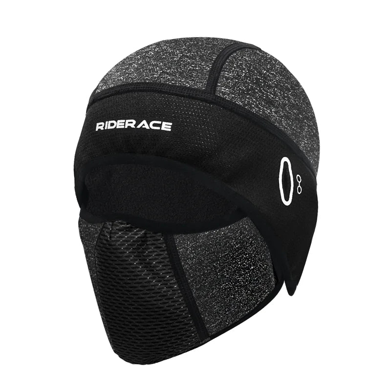 Cycling Face Mask With Glasses Hole Sun Protection Windproof Dustproof Balaclava Bike Full Face Cap Fleece Thermal Helmet Liner