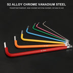 7Pcs Bicycle Hex Key Set Colorful Hexagon Spanner Flat Ball Opening Wrench MTB Road Bike Repair Tool Kit 1.5/2/2.5/3/4/5/6mm