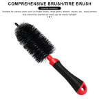 3Pcs Bicycle Cleaning Brush Kit Chain Scrubber Tool MTB Road Bike Tire Brush Cycling Scrubber Quick Washing Kit Cleaning Tools