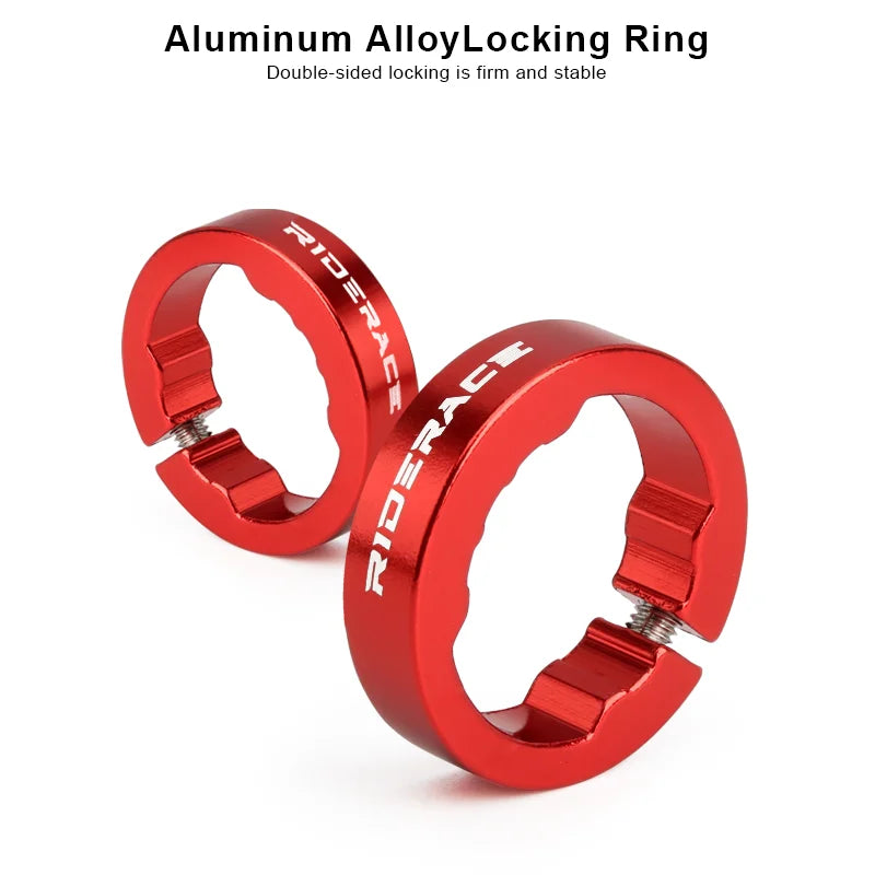 Bicycle Handlebar Cover High-Density Sponge Aluminum Alloy Lock Ring Mountain Bike Grip Ultraight Soft Anti-Skid Shock-Absorbing