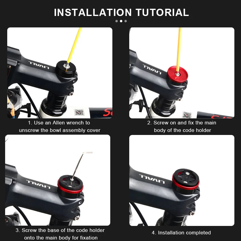 Bike Computer Holder Stem Top Cap GPS Speedometer Mount Bracket Bicycle Stopwatch Fixed Holder Base For Garmin Bryton CatEye