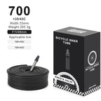 2Pcs Bicycle Inner Tube For AV FV Schrader Presta Valve 700C 18 23 25 28 32 35 43C 48/60mm Bike Inner Tube Cycling Accessories