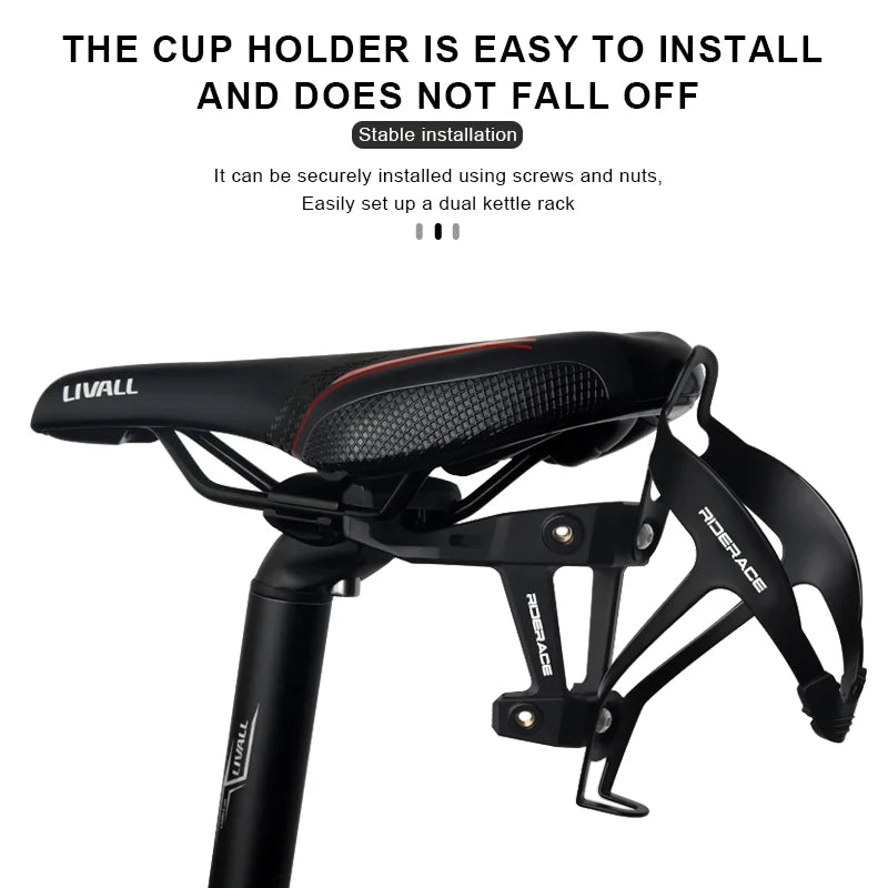 Bicycle Bottle Cages Rack Adapter Bike Saddle Extension Bracket Drink Cup Cage Adapter Lightweight Universal Cycling Accessories