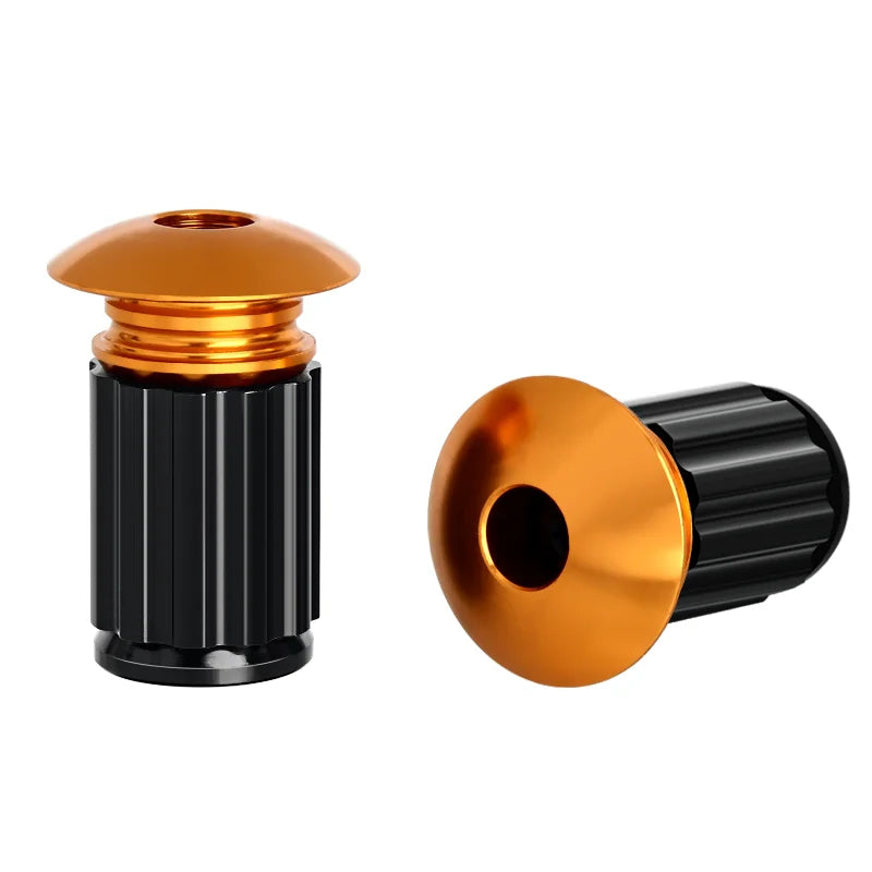 1 Pair Bike Handlebar End Plugs Multi-Color Aluminum Alloy Mountain Road Bicycle Handlebar Grips Plugs Caps MTB Accessories