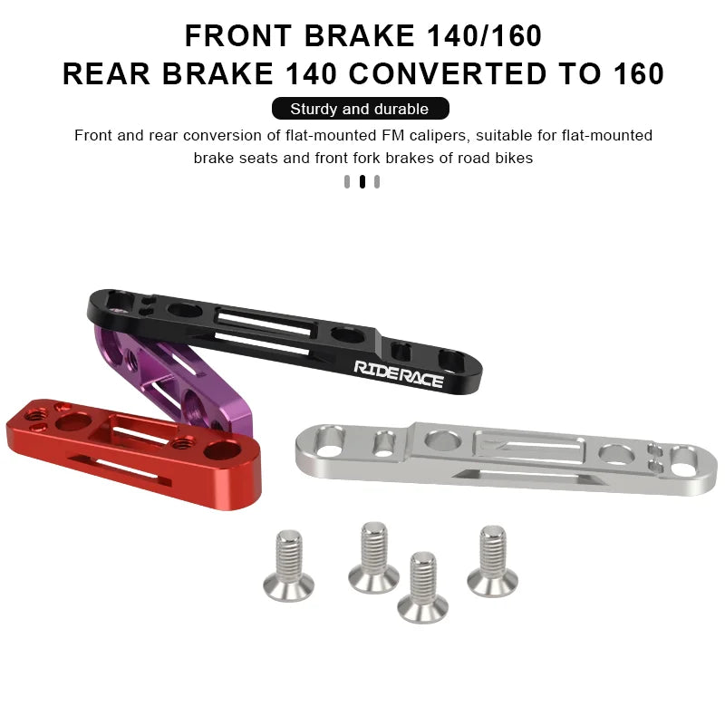Bicycle Disc Brake 160mm Adapter Ultralight Aluminum Alloy Road Bike Disc Brake Converter Bracket For Front/Rear 140-160mm Rotor
