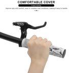 Bicycle Handlebar Grips Rubber Soft Non-Slip Shockproof Mountain Bike Handlebar Cover Lengthening Thickening Cycling Accessories